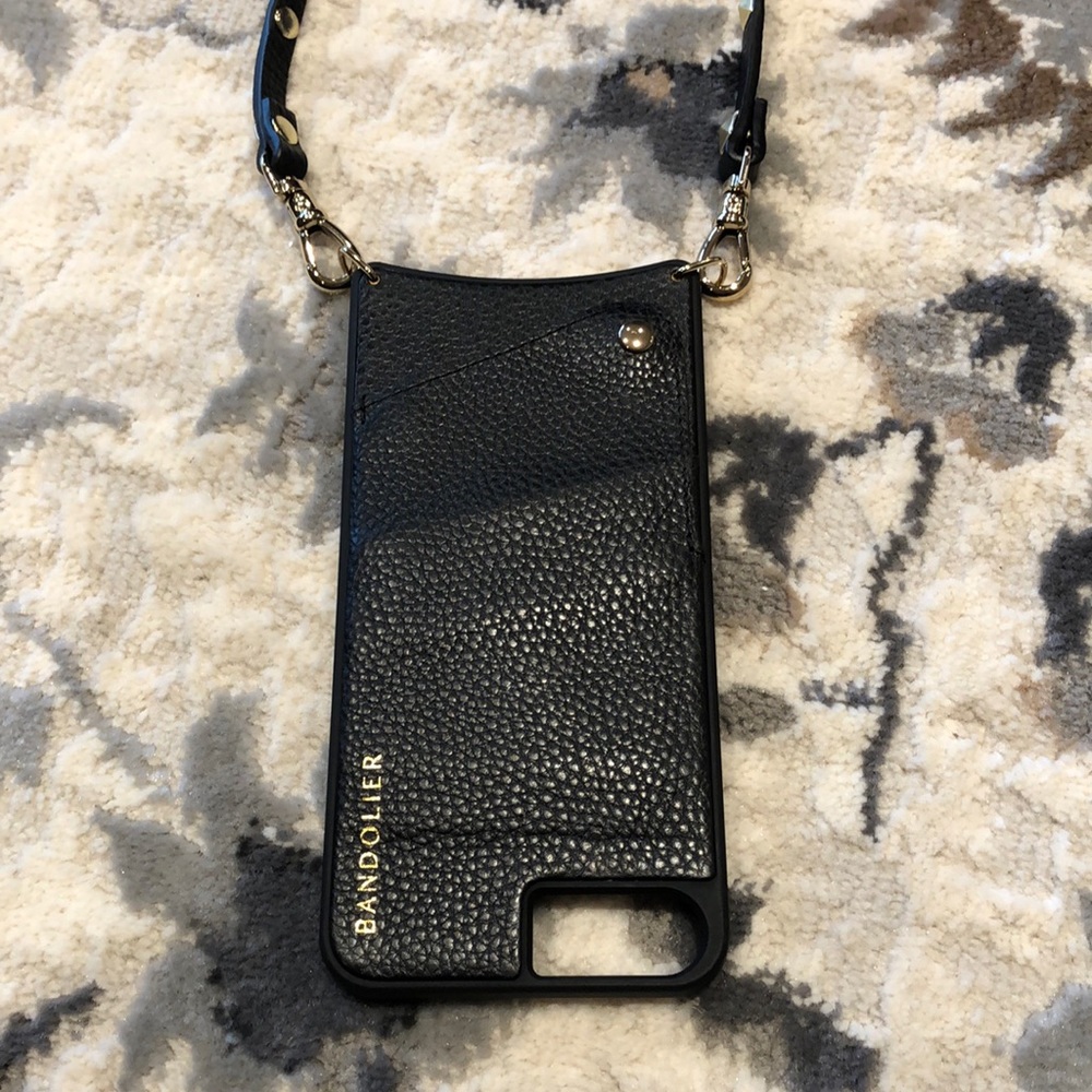BRAND NEW AUTHENTIC BANDOLIER IPHONE 8+ case holder with studded strap.